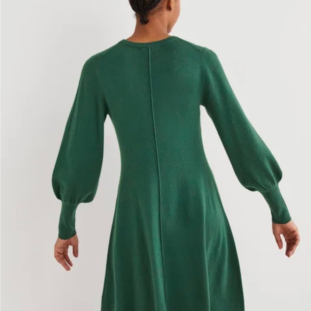 Boden dress mini fit and flare hunter green nwt 10 - Picture 4 of 7